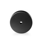 Rosace de plafond en m�tal noir avec 1 passage de c�ble : optez pour la qualit� et le style