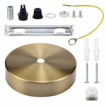 Rosace de plafond pour suspension support de c�ble plaque de fixation pour luminaire 100 mm