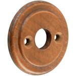 Rosace ronde bois noyer - bec de cane - dubois ind