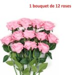 Fleurs artificielles - roses - dcoration intrieure et extrieure - 12 roses