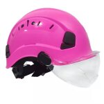Rose - casques de protection abs casque de sécurité de haute qualité avec lunettes casquette de travail ... Rose - casques de protection abs casque de sécurité de haute qualité avec lunettes casquette de travail ...