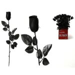 Rose gothique noire - fleur gothique en pvc - 53 cm - rose noir