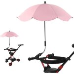 Rose parapluie parasol poussette universel 50 + uv couverture anti uv poussette ombrelle poussette universelle ...