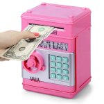 Rose - tirelire électronique avec mot de passe pour enfant coffre - fort automatique caisse dépargne ... Rose - tirelire électronique avec mot de passe pour enfant coffre - fort automatique caisse dépargne ...