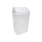 Rossignol clap poubelle couvercle rabattable - basculant 10 l polypropylène (pp) blanc Rossignol clap poubelle couvercle rabattable - basculant 10 l polypropylène (pp) blanc