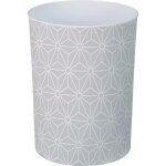 Corbeille � papier 11l imprim� gris / blanc