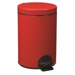 Poubelle de cuisine  pdale 14l fabriqu en france rouge