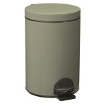 Poubelle de cuisine à pédale 14l fabriqué en france gris vert Poubelle de cuisine à pédale 14l fabriqué en france gris vert