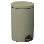 Poubelle de cuisine à pédale 20l fabriqué en france gris vert Poubelle de cuisine à pédale 20l fabriqué en france gris vert