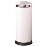 Poubelle de cuisine � p�dale 30l fabriqu� en france blanc