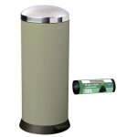 Poubelle de cuisine  pdale 30l et 10 sacs poubelle 50l gris vert