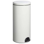 Poubelle de cuisine  pdale 30l fabriqu en france blanc