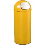 Poubelle de cuisine  trappe 45l fabriqu en france jaune moutarde