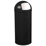 Poubelle de cuisine  trappe 45l fabriqu en france noir basalte