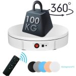 Rotation �lectrique plateau tournant 100kg 30cm rotation � 360 degr�s pour prendre des photos vitesse ...