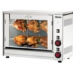 R�tissoire professionnelle �lectrique - bartscher - p6 - 2 broches pour 6 poulets - acier inoxydable ...