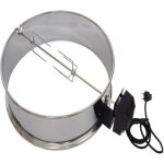 R�tissoire version acier inoxydable pour barbecue � charbon � 57 cm (compatible entre autres pour les ...