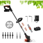 Rotofil electrique coupe - bordures d�broussailleuse sans fil avec 3 types de lame de scie et avec lithium ...