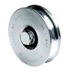 Roue � 1 roulement � gorge ronde r10 charge de 100kg - comunello - 310 - 60