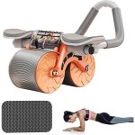 Roue abdominale  rebond automatique ab roller avec support de coude roulette abdominaux pour entranement ...