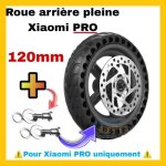 Roue arrière complète avec pneu plein increvable et disque 120mm pour trottinette électrique xiaomi pro ... Roue arrière complète avec pneu plein increvable et disque 120mm pour trottinette électrique xiaomi pro ...
