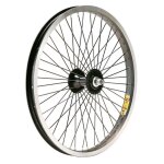 Roue bmx avant moyeu avec 48 rayons axe 9. 5 en aluminium gurpil - argent - 20 x 2125