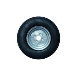 Roue complte remorque 500x10 ? 4 trous 100 mm acier robuste