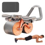 Roue dexercice - roller - double roue de rebond automatique - abdominale - �quipement de fitness - pour ...