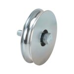 Roue ou galet de portail diam�tre 80 mm pour rail gorge ronde 16 mm