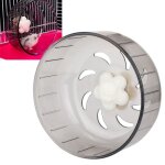 Roue de hamster - non spcifi - modle lavable - plastique transparent - effet muet - 13 cm de diamtre ...