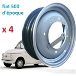 Roues jantes en fer ( 4 pi�ces ) fiat 500 f / l d�poque
