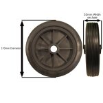 Roue jockey de remplacement en plastique 170mm tr017