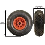 Roue jockey pour remplacement pneumatique remorques tr018