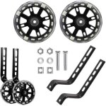 Roues stabilisatrices - stabilisateur v�lo enfant - couleur noir - facile � installer - roues auxiliaires ...