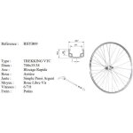 Roue arri�re v�lo - 28 - simple paroi - freins � patin