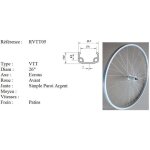 Roue avant 26 vtt simple paroi frein à patin Roue avant 26 vtt simple paroi frein à patin