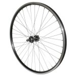Roue vtt 26 p2r disc 6trous arriere alu noire double paroi moy 36rayons alu disque roue libre 8 - 7 - ...