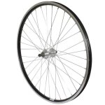 Roue vtt - p2r - arri�re - double paroi - moyeu alu - noir - roue libre 7 - 6v - blocage