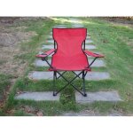 Rouge chaise pliante multifonctions ext�rieure pratique pour p�che plage camping jardin