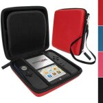 Rouge eva �tui housse case cover rigide pour nintendo 2ds