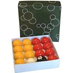 Rouge et jaune 2 set boules de billard (1 7 / 8 pouces cue balle) - 36 - 768l - aqh8 Rouge et jaune 2 set boules de billard (1 7 / 8 pouces cue balle) - 36 - 768l - aqh8