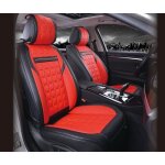 Rouge et noir 1 + 1 couverture universelles siges auto en simili cuir pour renault megane captur zoe ...