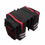 Rouge sac de coffre de vlo sacoche de bagage sige arrire vtt porte - vlo double face voyage durable ...