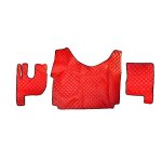 Rouge tapis eco cuir de camion pour renault gama t tunnel ann�e 2014 - 2021