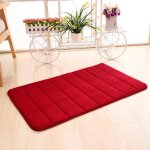 Rouge tapis en mousse à mémoire absorbant tapis antidérapantes de bain pour douche baignoire Rouge tapis en mousse à mémoire absorbant tapis antidérapantes de bain pour douche baignoire
