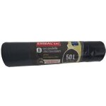 Rouleau de 8 sacs poubelle - embal sac - ultra rsistant - lien coulissant - 50l