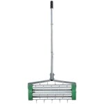 Outsunny - tondeuse � main - m�tal - 139x43. 5x15cm - vert