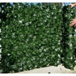 Rouleau de haie artificielle lierre d�coratif 3m x 15m cl�ture intimit� treillis feuilles d�coration ...