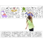 Rouleau de papier  dessin - enfants art - blanc - non toxique - multi - usages - haute qualit
