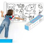 Rouleau de papier dessin pour enfant rouleau de coloriage adhsif papier peint graffiti rouleau pour ...